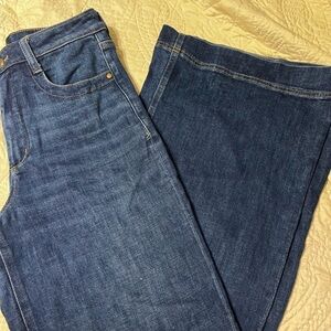 Maeve Dark Blue Flare Jeans Size 27